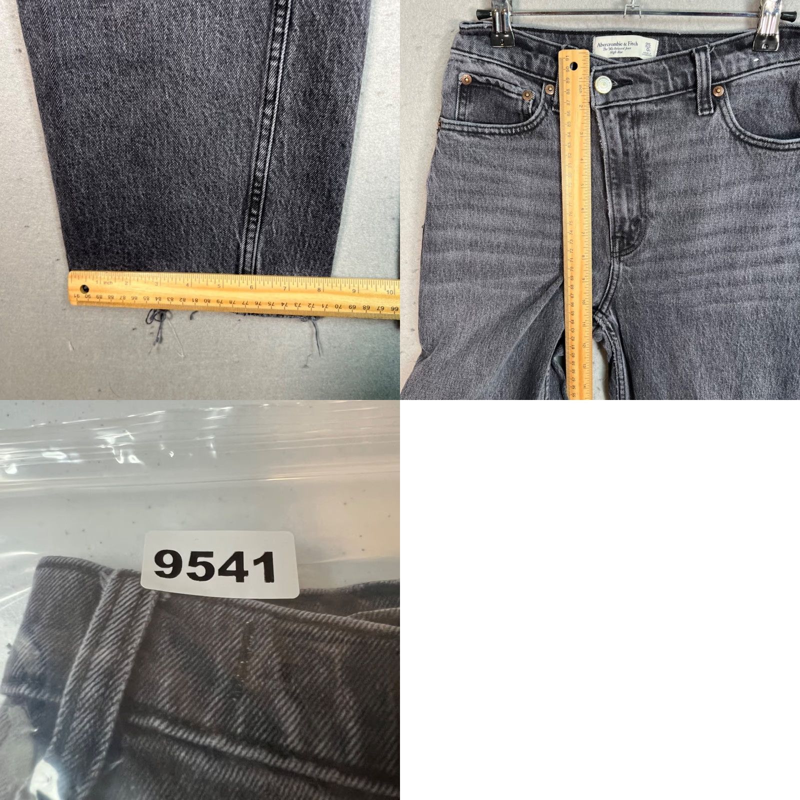 Abercrombie & Fitch Abercrombie & Fitch Jeans Women 25 Gray Denim High Rise Relaxed 90s 5-Pocket Womens Size 42" / US 20 - 8 Thumbnail