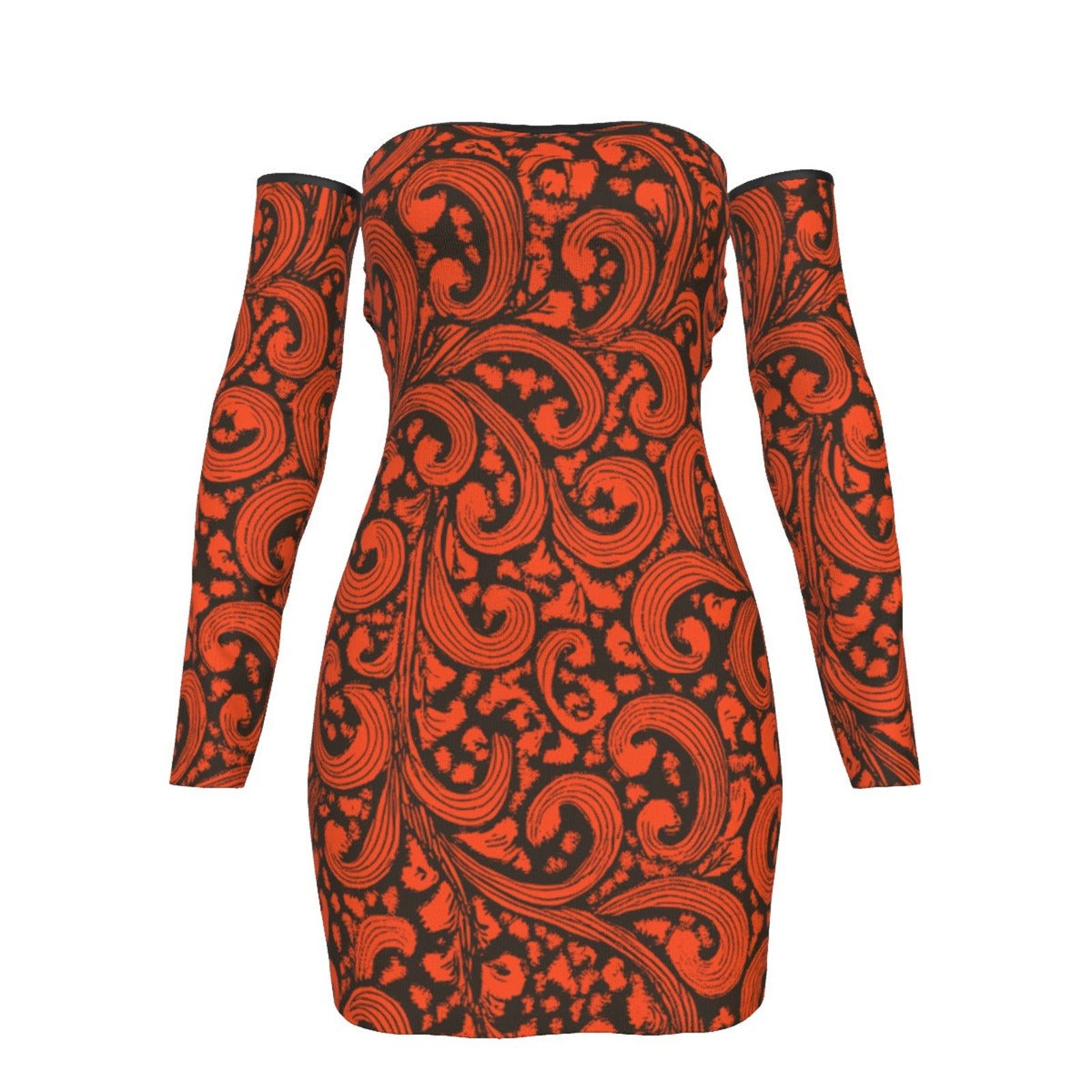 Other fullbreedcustom Print Women's Back Lace-up Dress Size M / US 6-8 / IT 42-44 - 4 Thumbnail