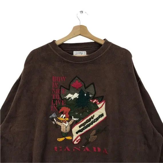 Jean Charles De Castelbajac Vtg 1994 CASTELBAJAC x WOODY WOODPECKER Sweatshirt Size XL / US 12-14 / IT 48-50 - 2 Thumbnail