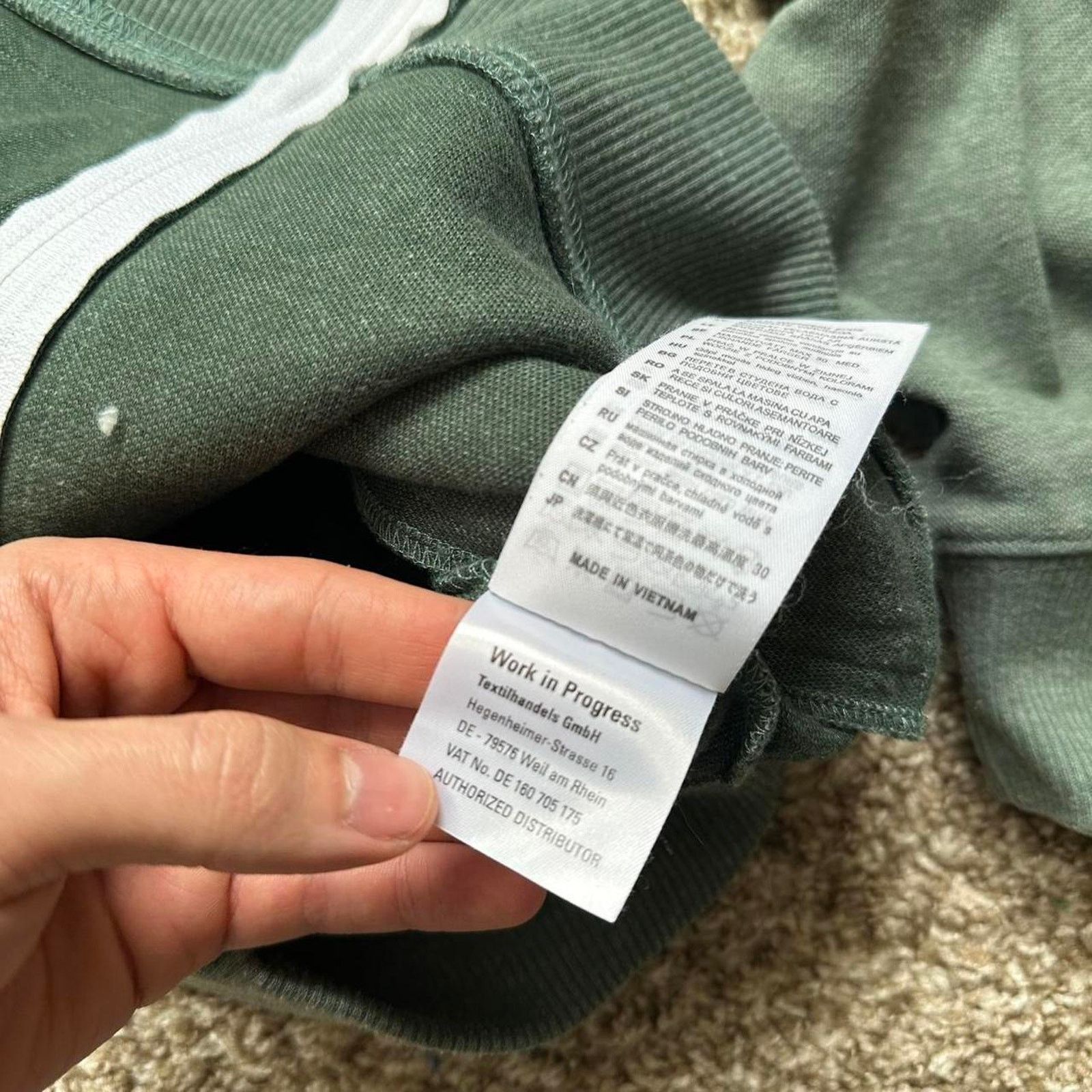 Carhartt Wip Carhartt WIP Green Sporty Track Gym Jacket Zip Sweatshirt Size US M / EU 48-50 / 2 - 6 Thumbnail