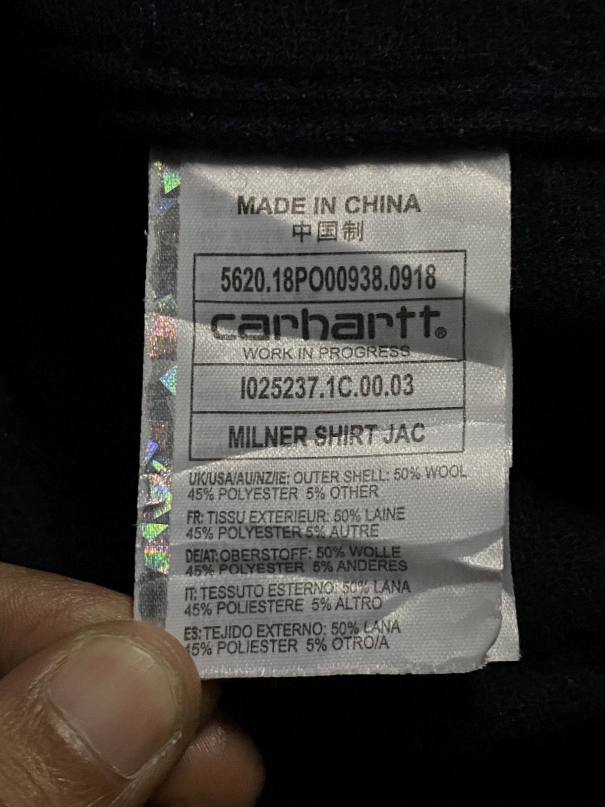 Carhartt Wip Carhartt WIP 2018 Wool Milner Shirt Jacket Size US L / EU 52-54 / 3 - 7 Thumbnail
