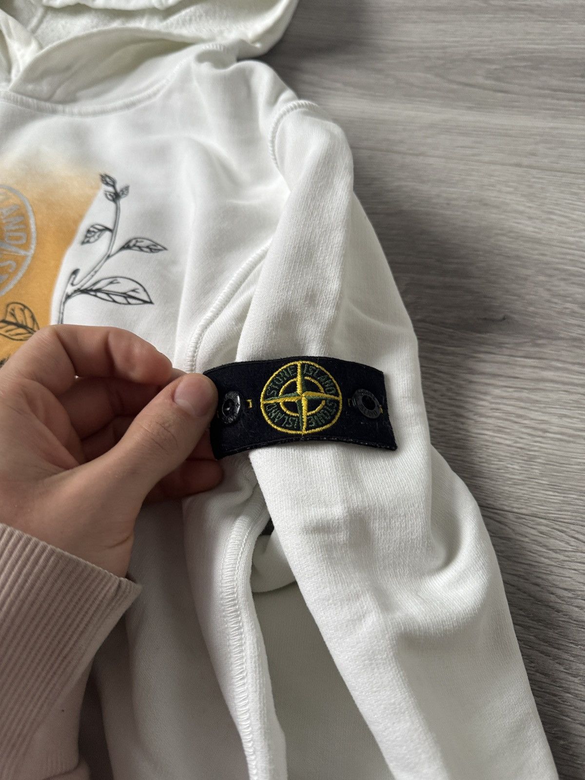 Stone Island White stone island hoodie Size US S / EU 44-46 / 1 - 6 Thumbnail