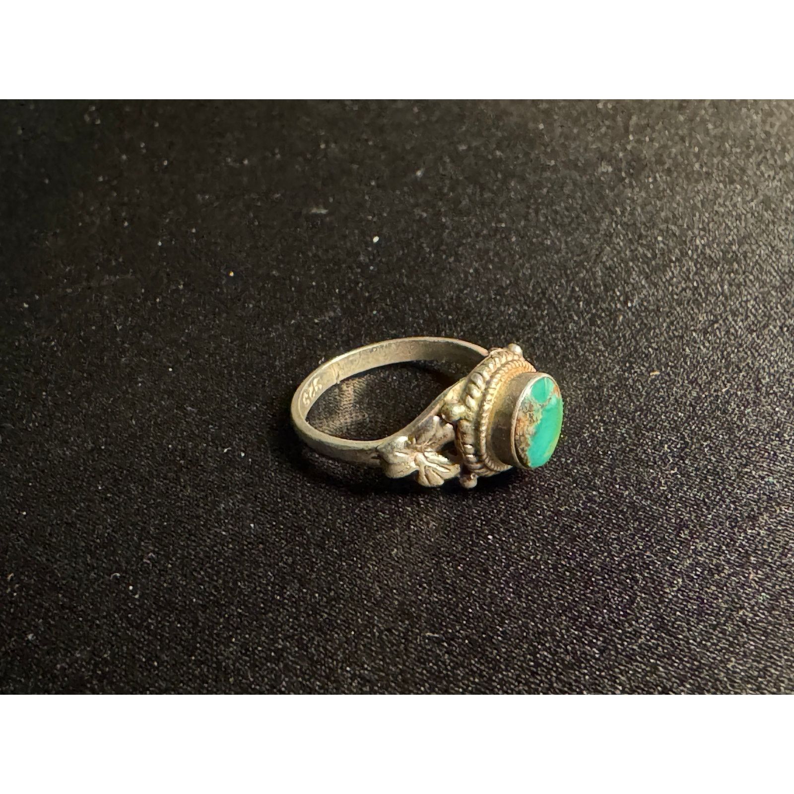 Other Vintage 925 Sterling Silver Turquoise Size 6 Ring Size ONE SIZE - 5 Thumbnail
