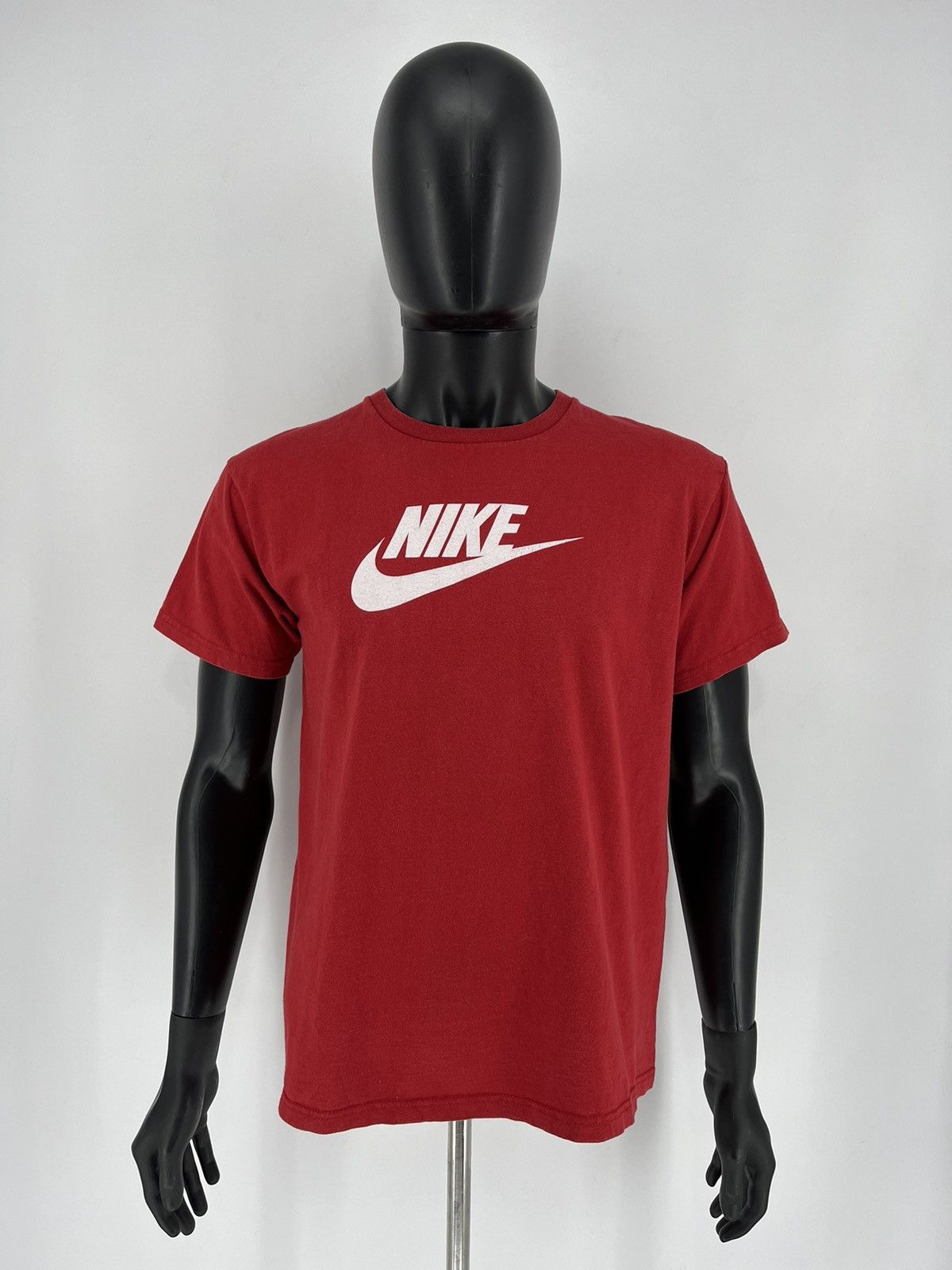 Nike × Vintage Vintage Y2K Nike Center Swoosh Logo T-Shirt Size US L / EU 52-54 / 3 - 2 Thumbnail