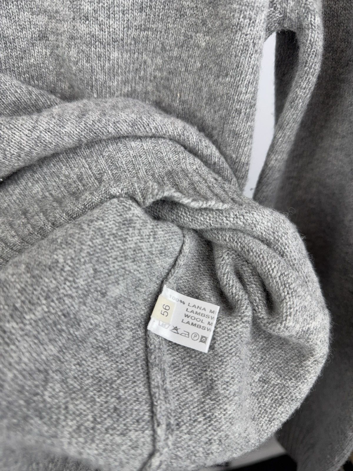 Designer Falconeri 100% Wool Sweater 1/3 zip neck made in Italy Size US XL / EU 56 / 4 - 6 Thumbnail