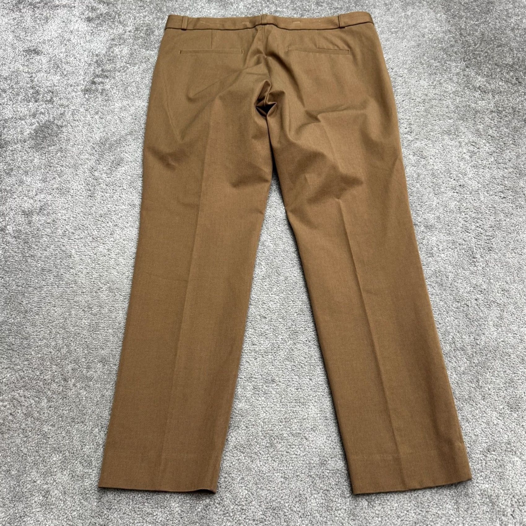 Banana Republic Banana Republic Sloan Ankle Crop Slim Trouser Pants Women 12 Heather Camel Brown Size 34" / US 12 / IT 48 - 2 Thumbnail