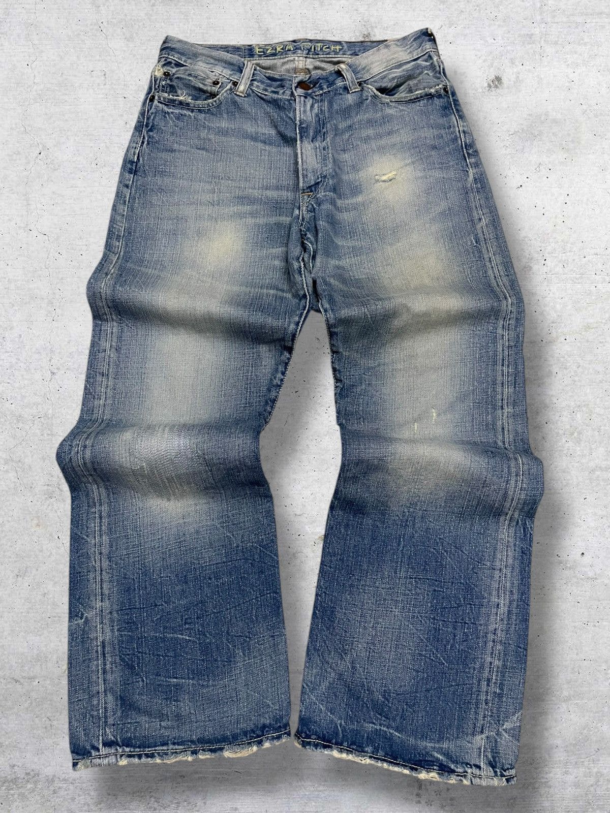 semanticdesign VINTAGE EZRA FITCH RARE JAPAN DESIGNER 90S MUWASH DENIM Size US 30 / EU 46 - 1 Thumbnail