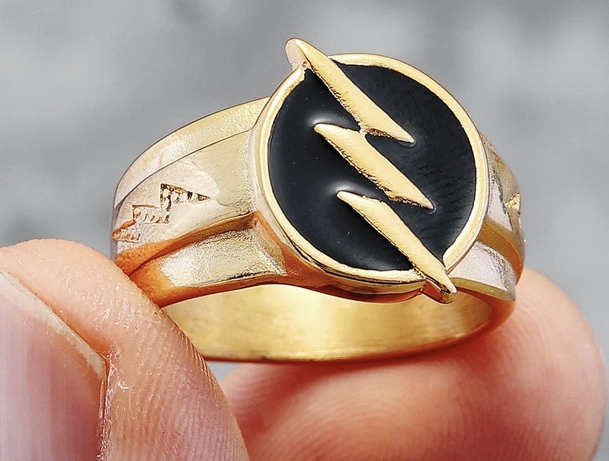 Jewelry Golden Lightning Ring (size 7-15) Size ONE SIZE - 2 Thumbnail