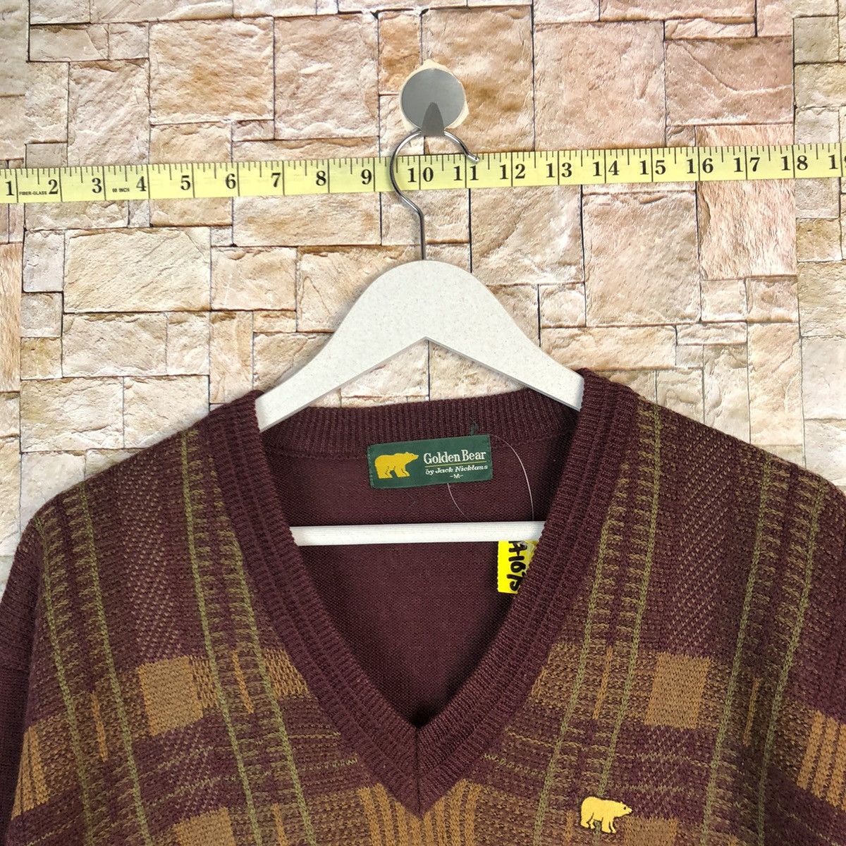 Golden Bear Golden Bear vintage Maroon Knitwear sweatshirt #A1075 Size US S / EU 44-46 / 1 - 4 Thumbnail