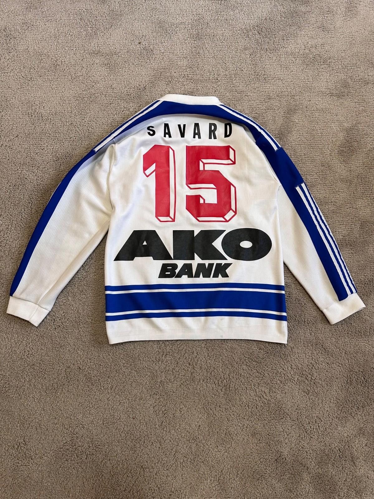 Adidas VINTAGE ZSC LIONS 1980 #15 SAVARD ICE HOCKEY JERSEY Size US XL / EU 56 / 4 - 8 Thumbnail