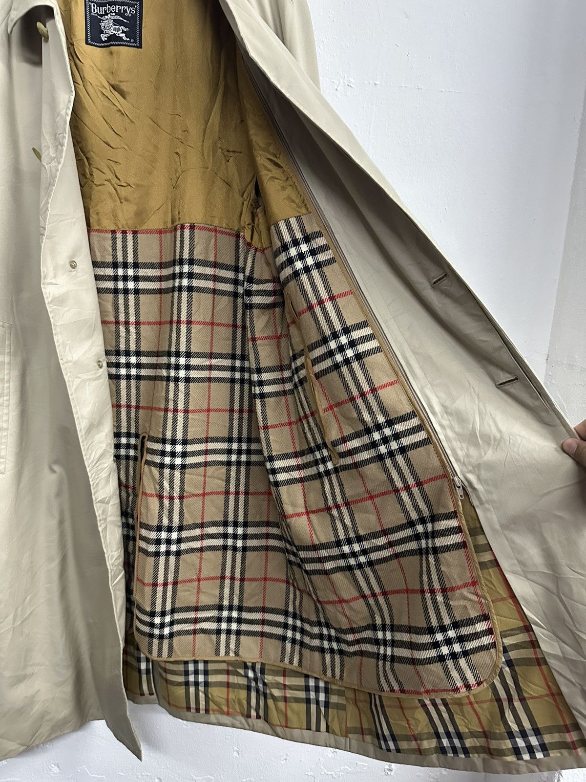 Burberry VTG Burberry’s Long Coat Nova Check Jacket Size US XL / EU 56 / 4 - 8 Thumbnail