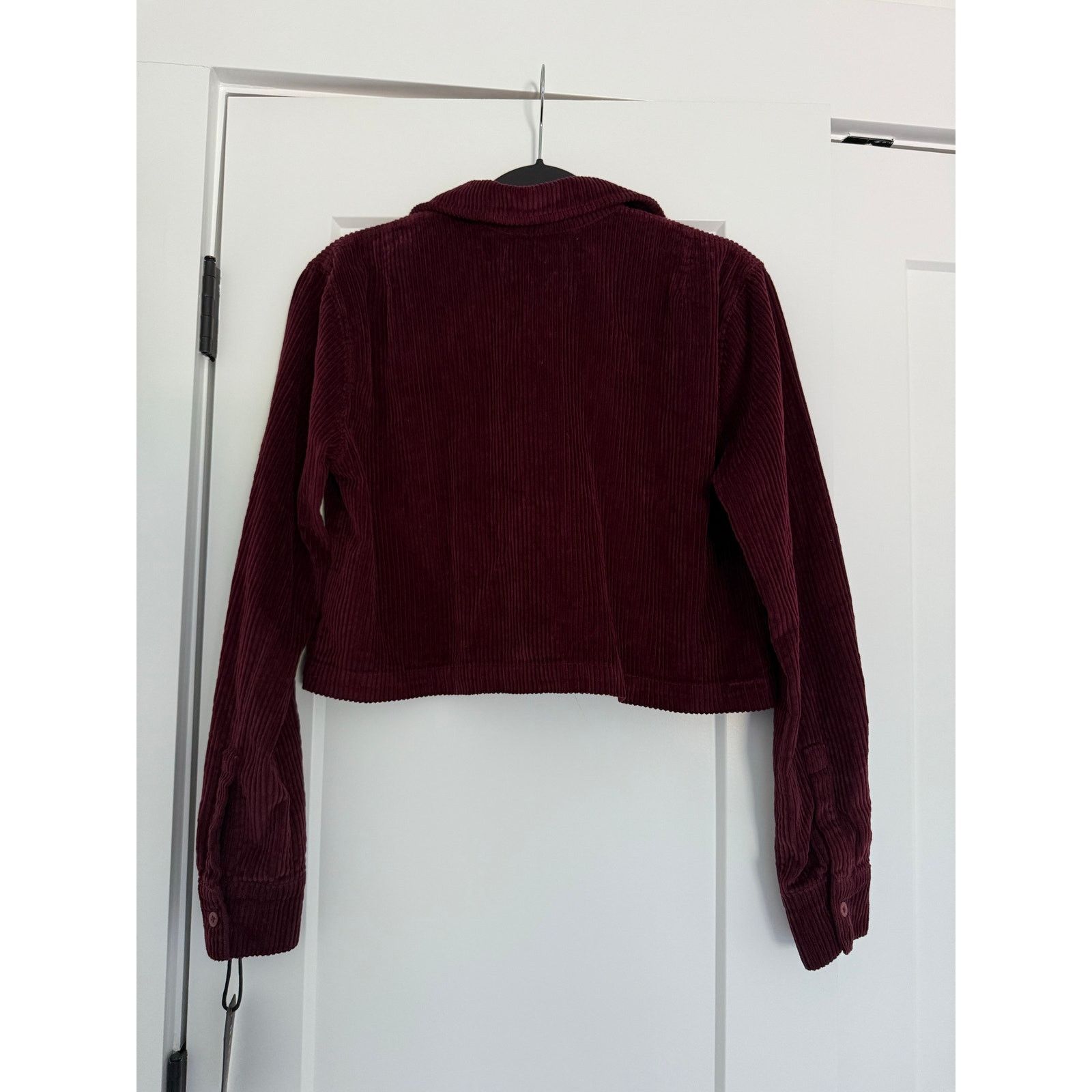 Les Tien $242 New Les Tien Iris Bordeaux Corduroy Button Up - Small Size S / US 4 / IT 40 - 3 Thumbnail