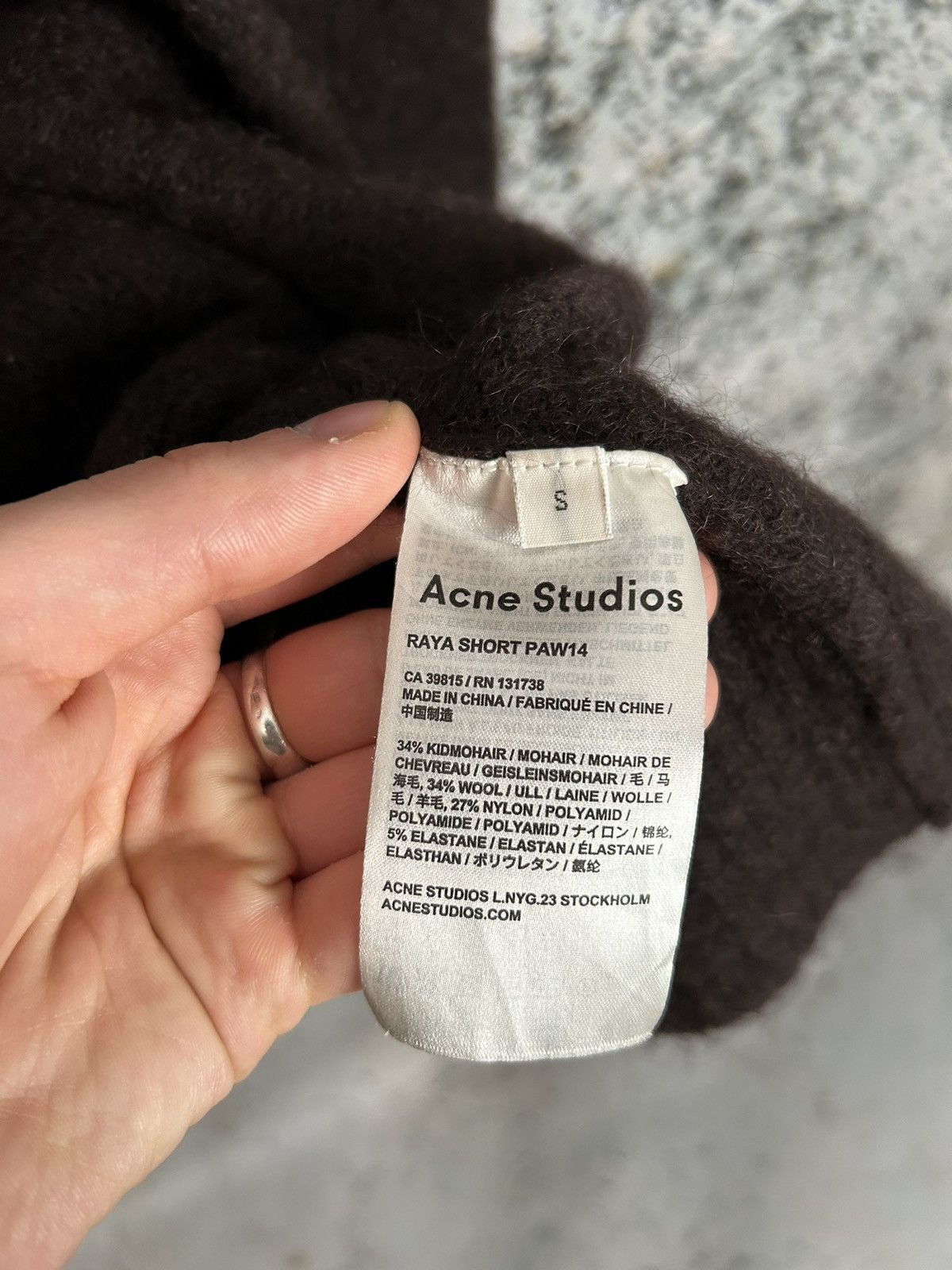 Acne Studios Acne Studios Knit Raya Short PAW14 Brown Sweater Cardigan Size US S / EU 44-46 / 1 - 6 Thumbnail