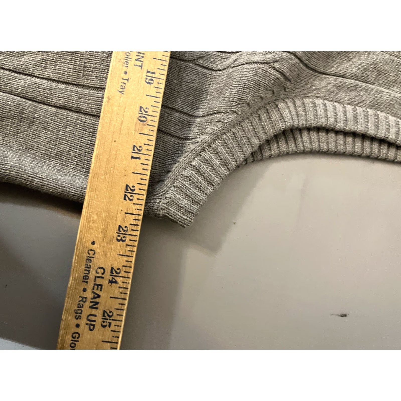 Vintage US Polo Assn Sweater Vest XL Gray Cable Knit V-Neck Chest Pony Logo Golf Mens Size US XL / EU 56 / 4 - 6 Thumbnail