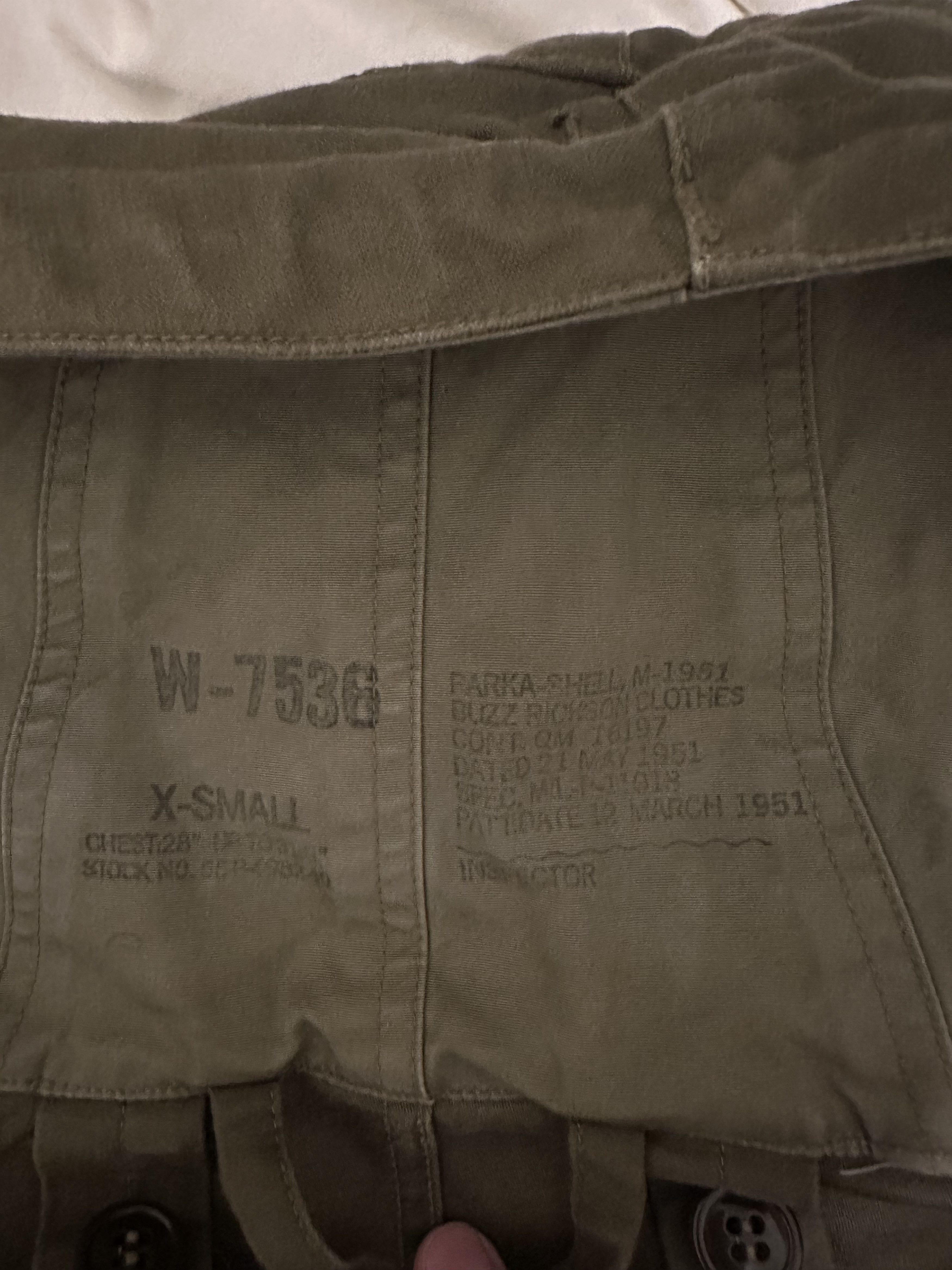 Buzz Rickson's M51 Fishtail Parka Reproduction Size US XS / EU 42 / 0 - 6 Thumbnail