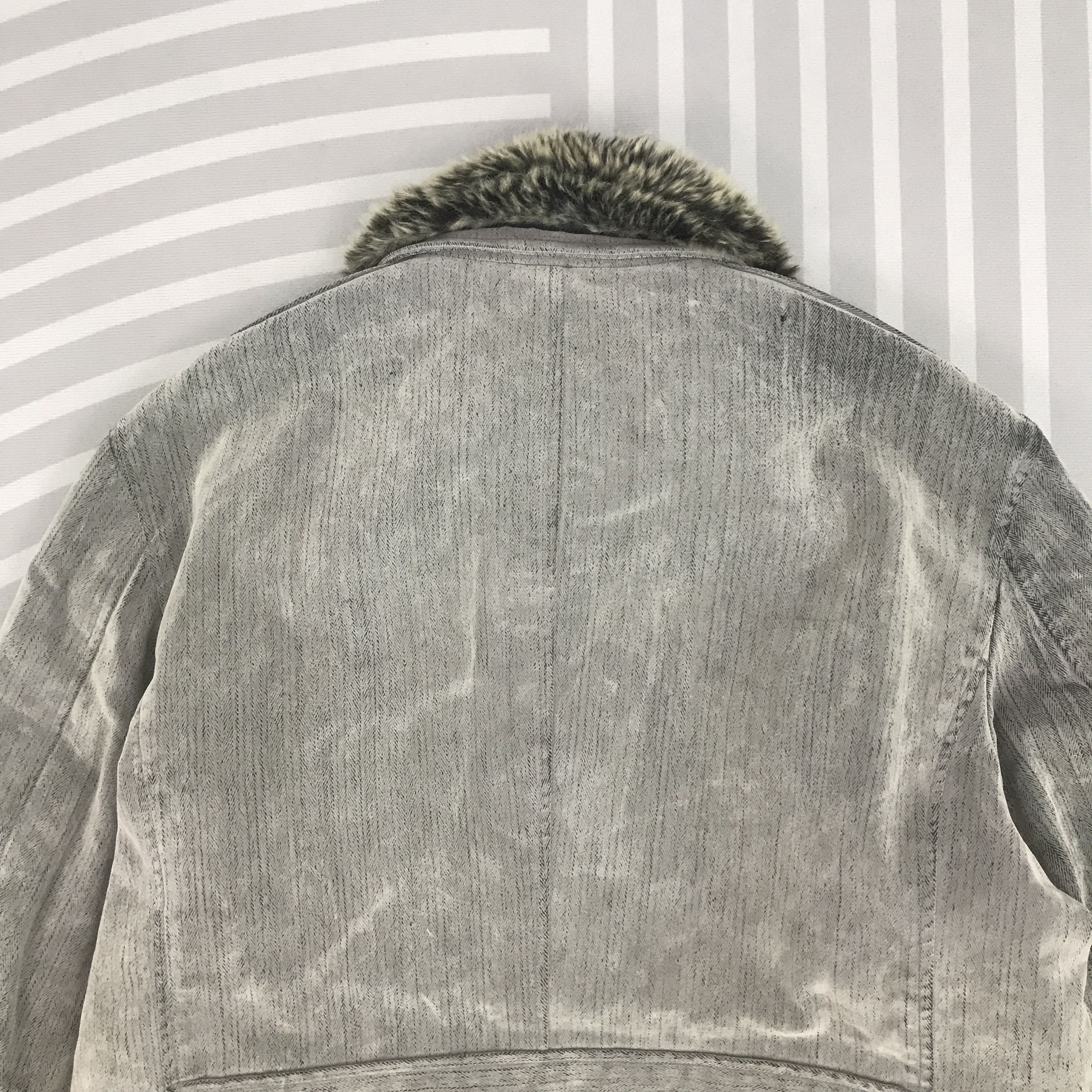 Designer × Japanese Brand × Vintage Vintage Trenza Punk japan Fur collar zipper Jacket Size US L / EU 52-54 / 3 - 4 Thumbnail