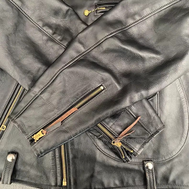 Buco Buco J24 cable-stayed locomotive leather jacket Size US XL / EU 56 / 4 - 4 Thumbnail