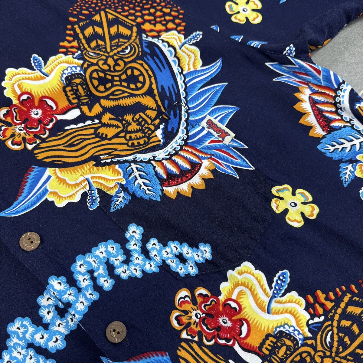 Mambo Vintage Mambo Hawaiian Shirt Tribal Surf Print Short Sleeve Size US L / EU 52-54 / 3 - 8 Thumbnail