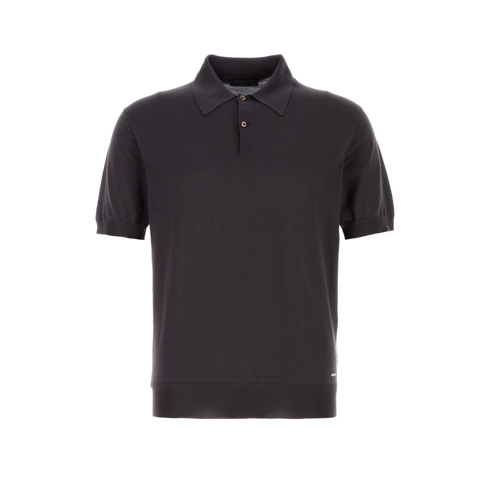 Prada PRADA Dark Brwon Silk Polo Shirt New & Authentic (Men's size Size US XXL / EU 58 / 5 - 1 Thumbnail