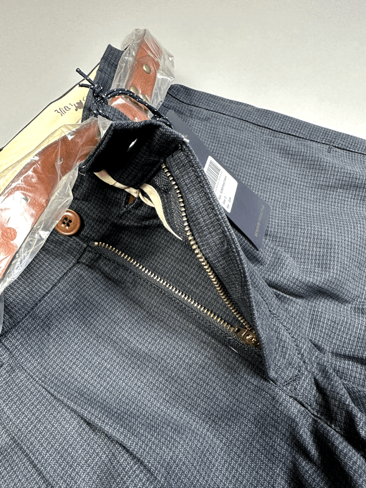 Scotch & Soda Straigh Fit dark gray Scotch&Soda Medium + leather belt Size US 32 / EU 48 - 5 Thumbnail
