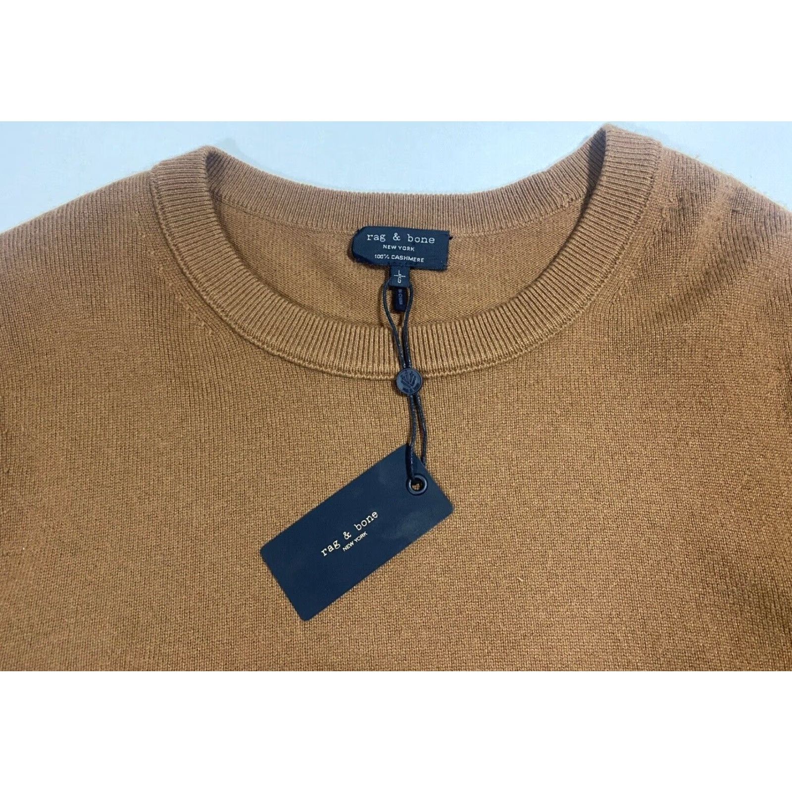 Rag & Bone VINTAGE Rag & Bone Lightweight Paul Cashmere Crewneck Camel L Mens Sweater Size US L / EU 52-54 / 3 - 6 Thumbnail