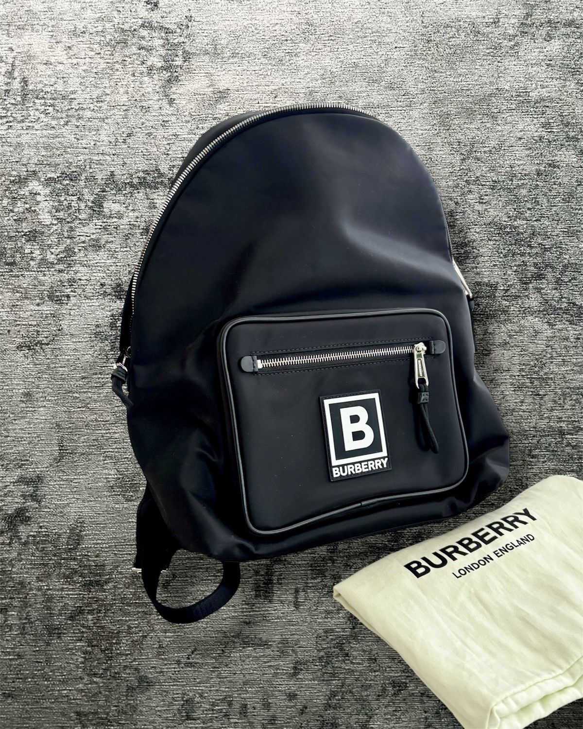 Burberry Burberry Black Logo Backpack Size ONE SIZE - 5 Thumbnail