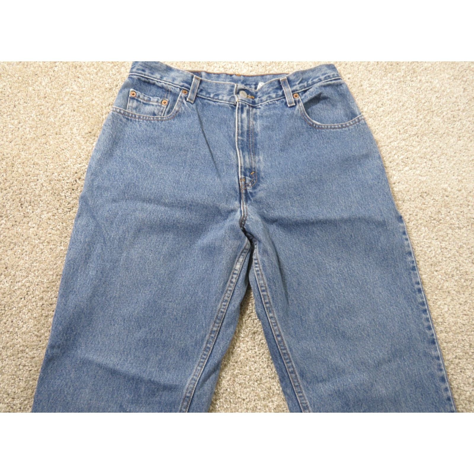 Levi's VINTAGE Levi's 550 Jeans Denim Blue 31x32 Regular Inseam 32 Slim Fit Women 550 Straight 2000 Levis Red Tab Relaxed ลีก 13 JR L Size 34" / US 12 / IT 48 - 3 Thumbnail