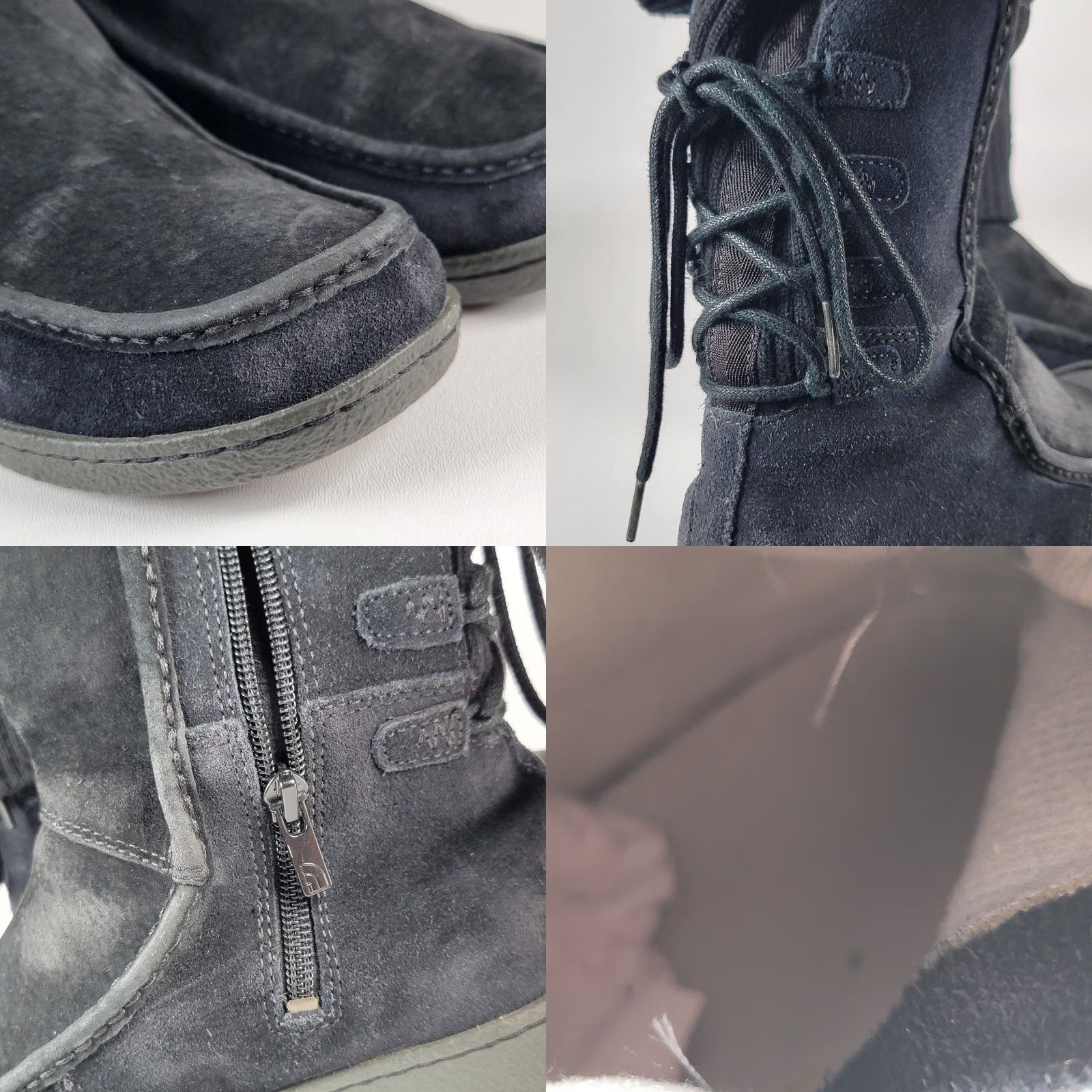 The North Face VINTAGE? Wait, item is not vintage. The North Face Boots Women Black Suede Waterproof 8/38 Casual Travel Flat Heel Zip Closed Toe The North Face K228 Size US 8 / IT 38 - 9 Thumbnail