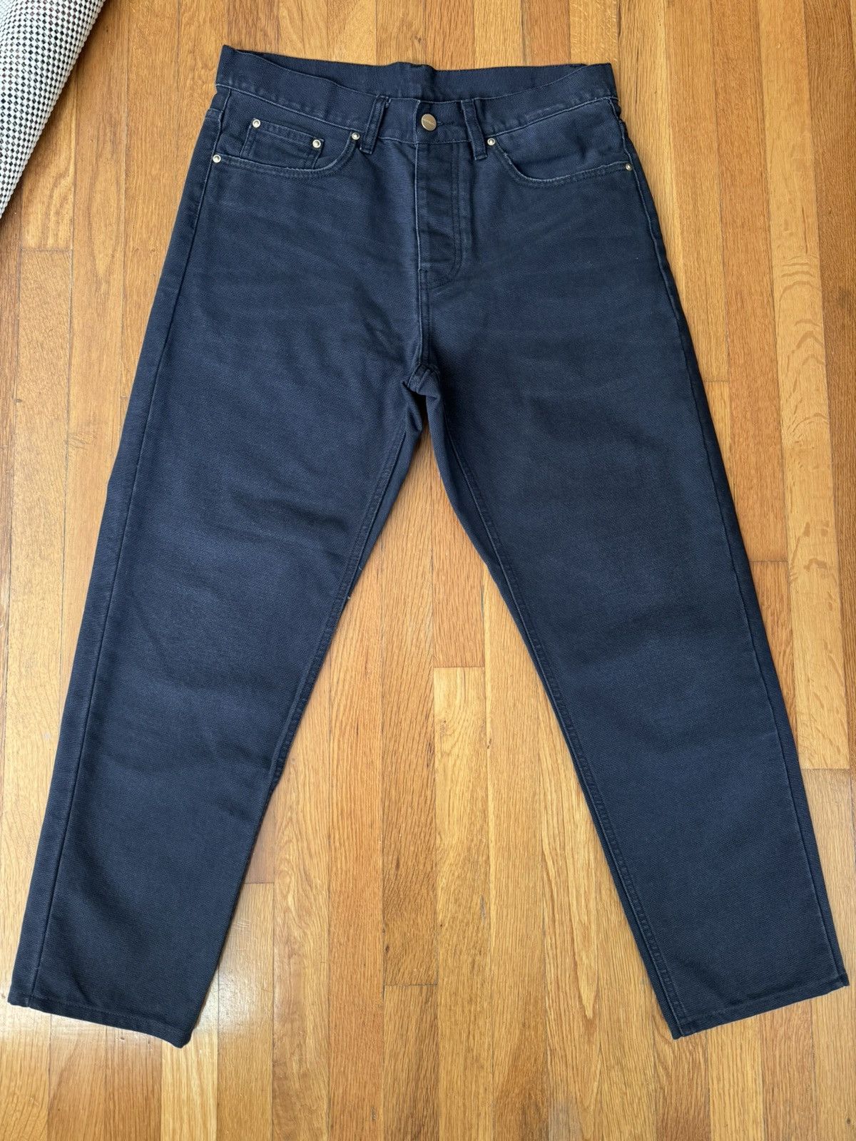 Carhartt Wip Carhartt WIP Newel Pant 30x27 - ‘Soot’ Aged Canvas Size US 30 / EU 46 - 1 Thumbnail