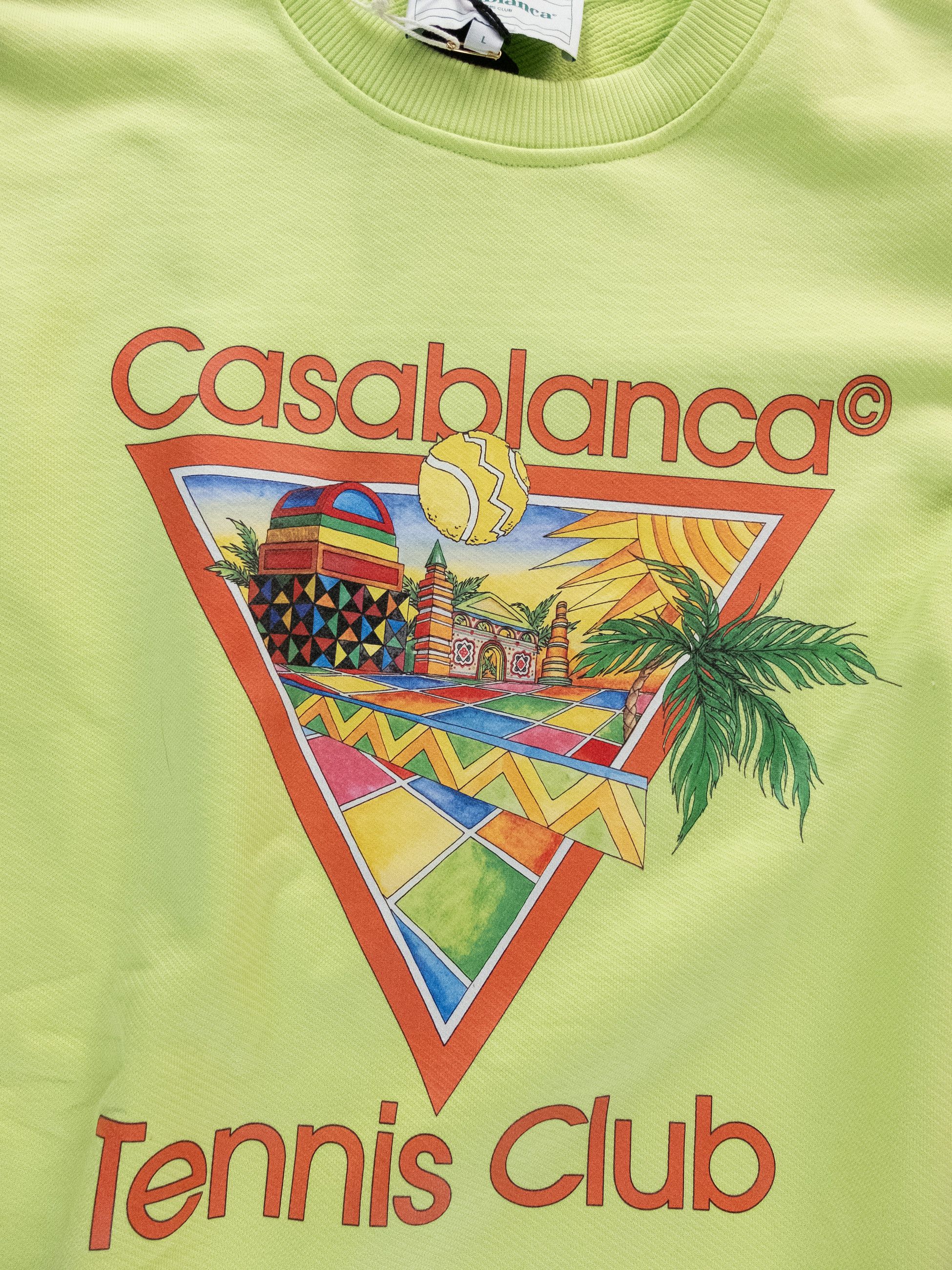 Casablanca CASABLANCA Afro Cubism Tennis Club green sweatshirt Large q Size US L / EU 52-54 / 3 - 7 Thumbnail
