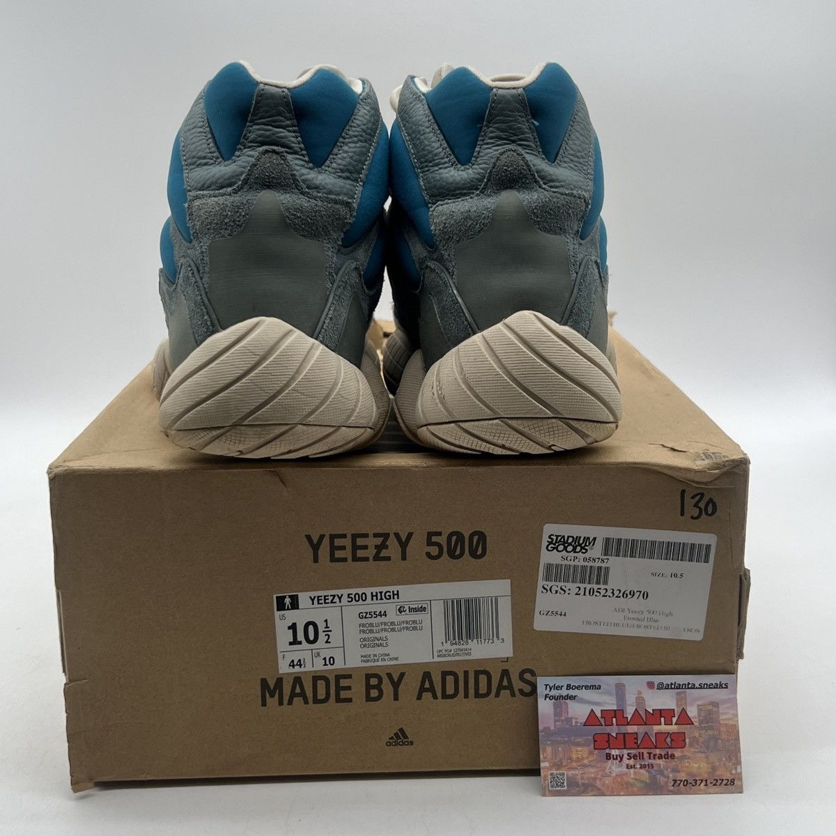 Adidas Yeezy 500 high frosted blue Size US 10.5 / EU 43-44 - 3 Thumbnail