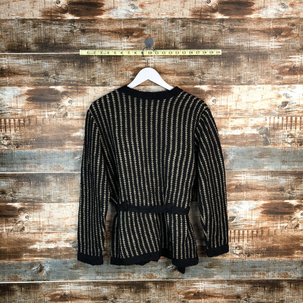 Homespun Knitwear × Japanese Brand La Vies Black Cardigan Knitwear #A1701 Size M / US 6-8 / IT 42-44 - 12 Thumbnail