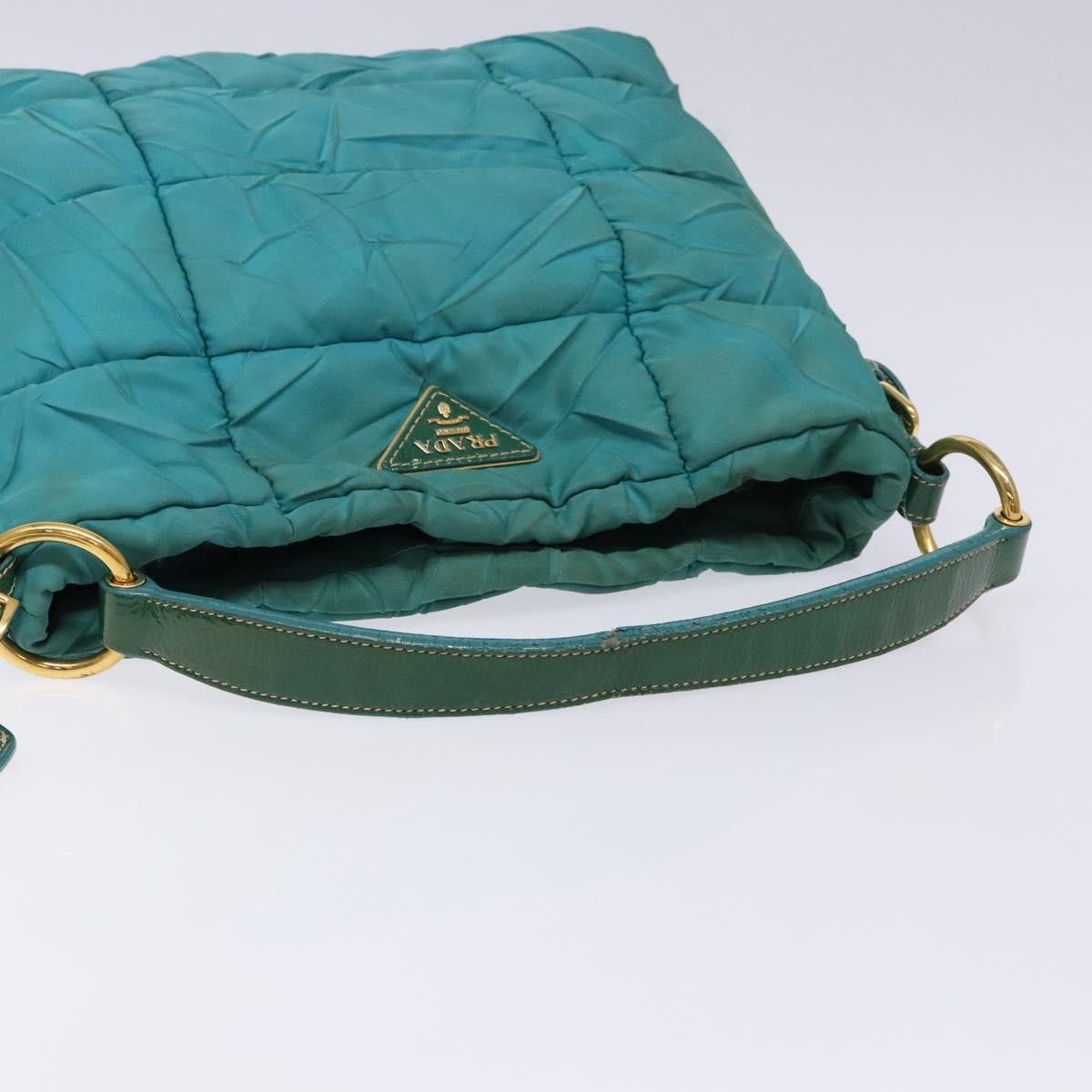 Prada PRADA Shoulder Bag Nylon Blue Gold Size ONE SIZE - 7 Thumbnail