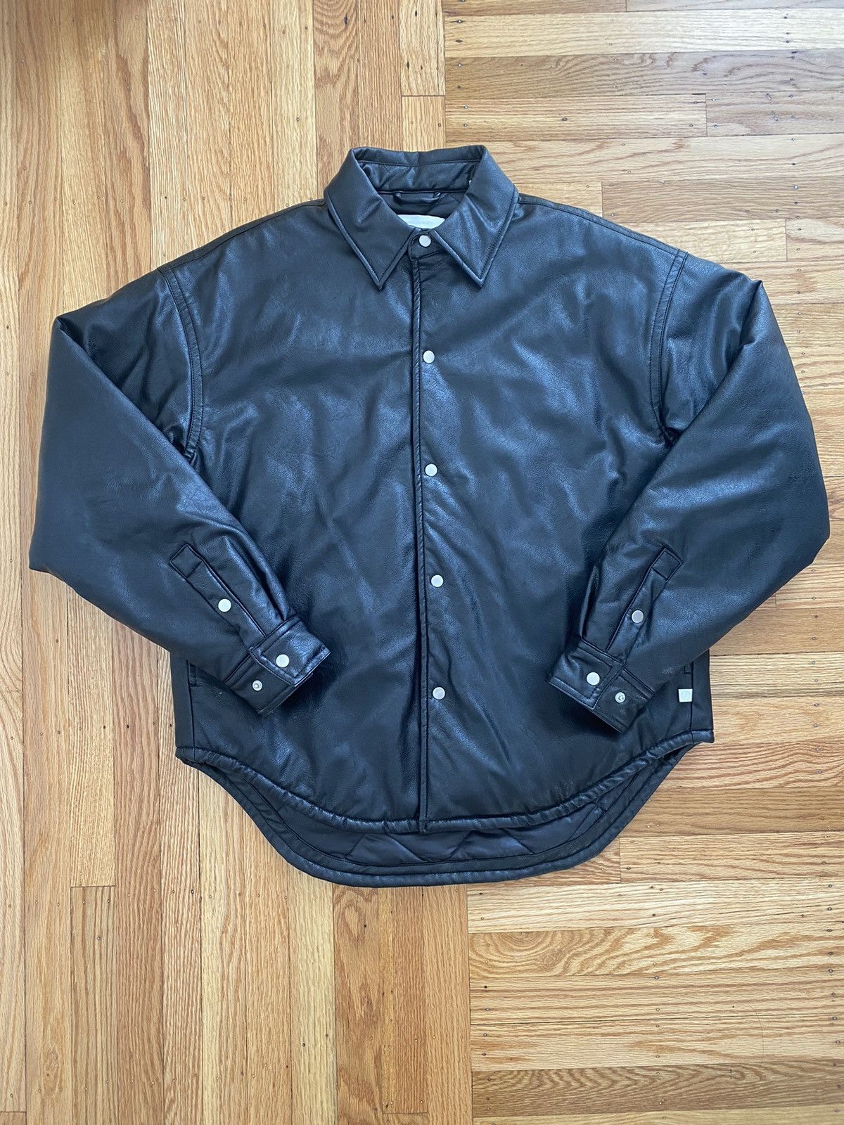Standard Cloth × Urban Outfitters Standard Cloth Urban Outfitters Leather Overshirt Jacket Size US L / EU 52-54 / 3 - 1 Thumbnail