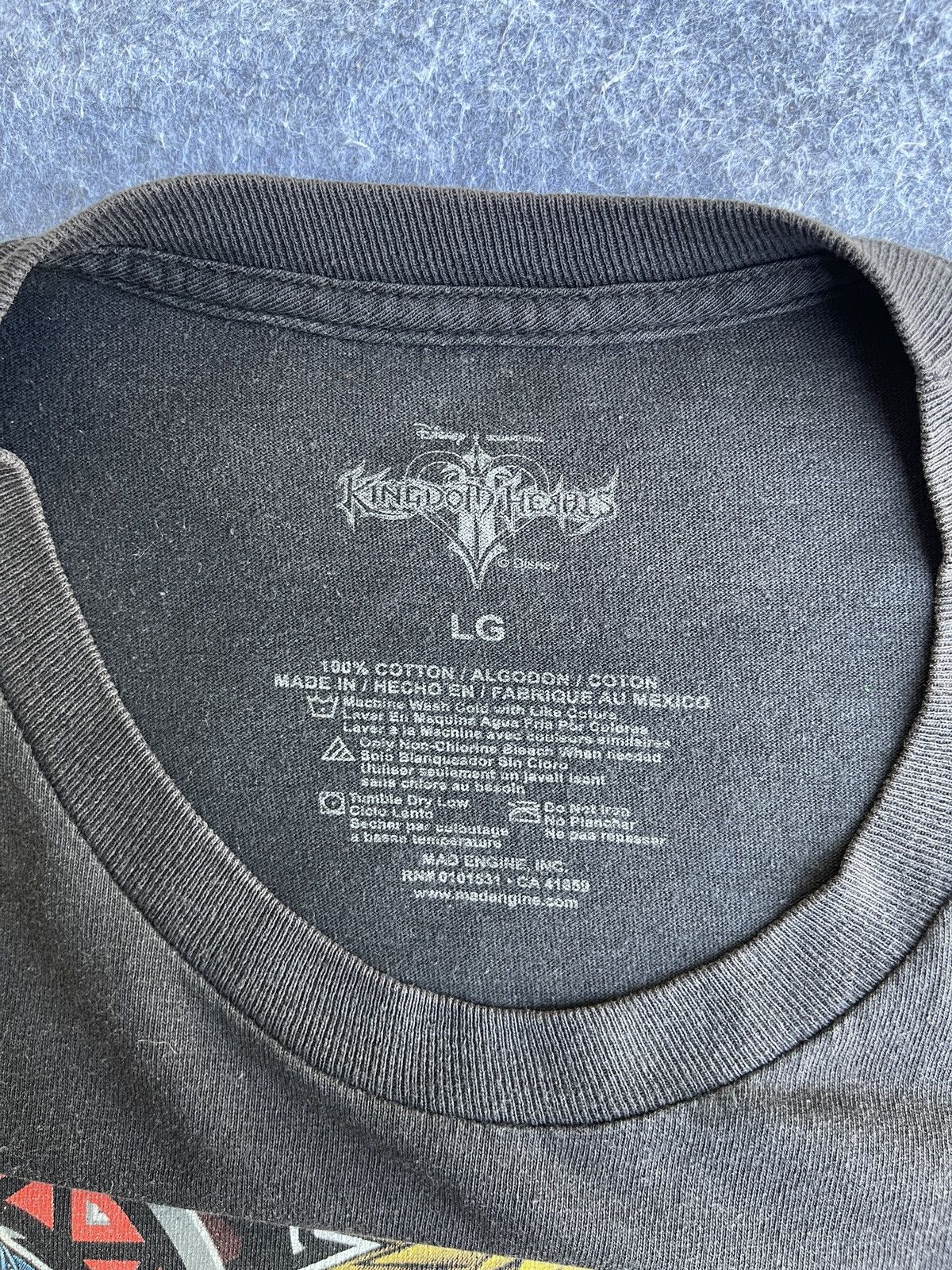 Beauty Beast Vintage y2k Disney🔥KINGDOM HEARTS🔥Full PRINT Faded Tee Size US L / EU 52-54 / 3 - 13 Thumbnail
