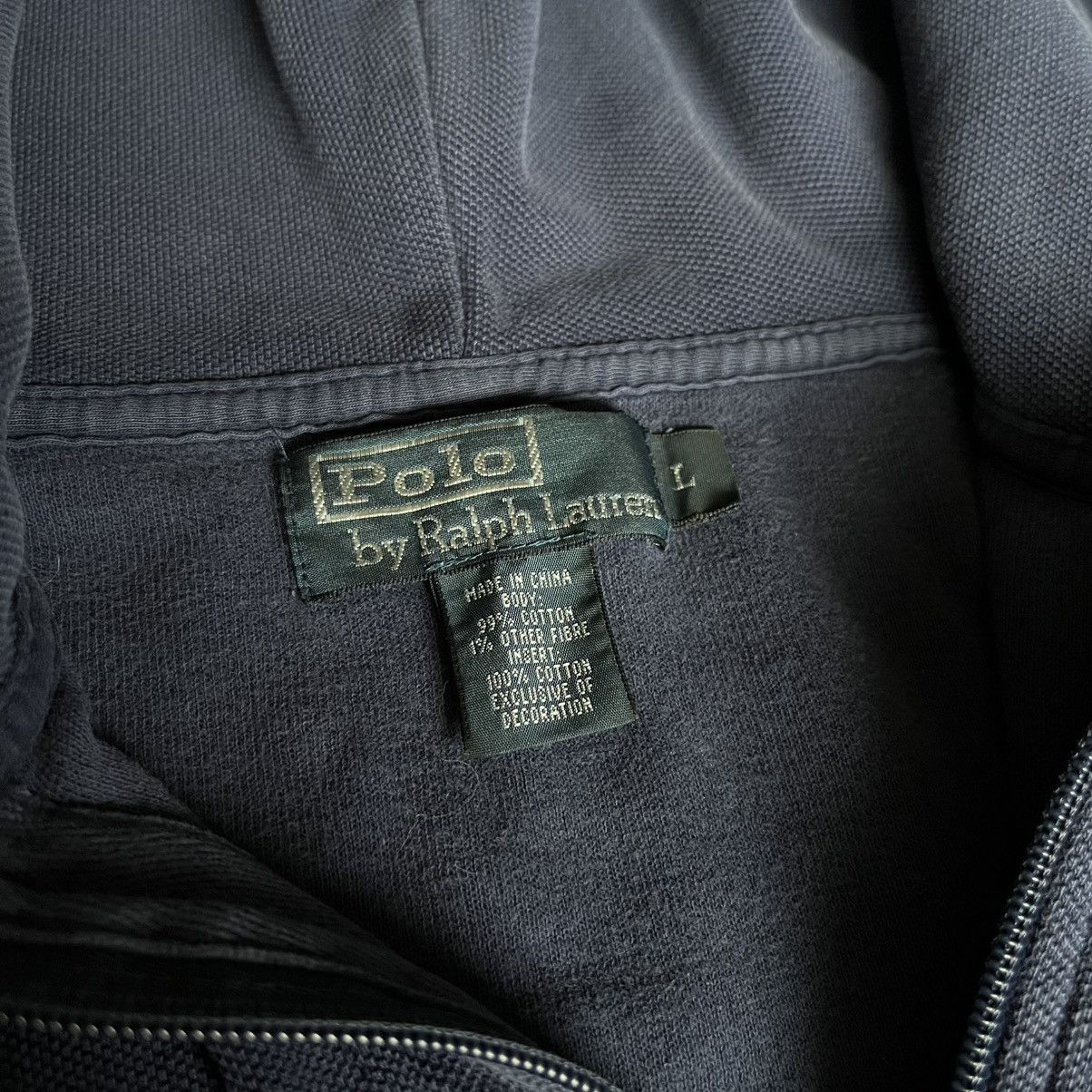 Polo Ralph Lauren Vintage 90s Polo Ralph Lauren Basic Logo Rugged Zip Hoodie Size US L / EU 52-54 / 3 - 7 Thumbnail