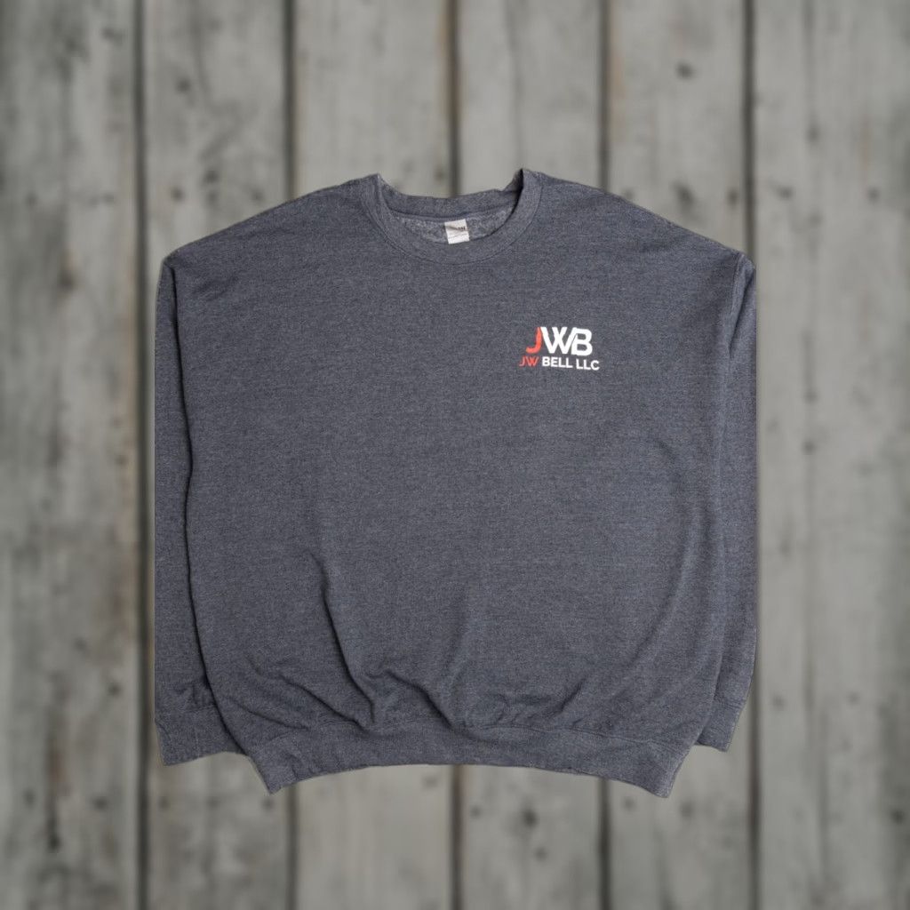 Bell VINTAGE JW Bell LLC Sweatshirt X-Large Dark Gray Pullover Crewneck Unisex Adults 1990s Size US XL / EU 56 / 4 - 1 Thumbnail