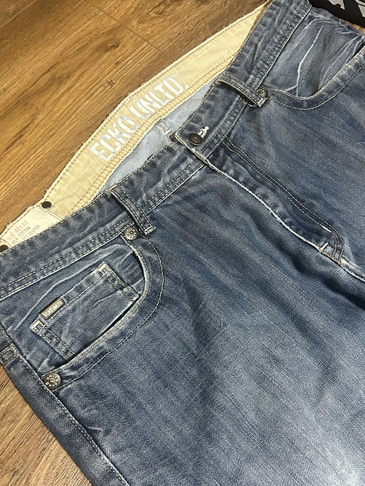 Ecko Unltd. × Fubu × Southpole Crazy 00s Ecko Unltd baggy jeans Size US 36 / EU 52 - 4 Thumbnail