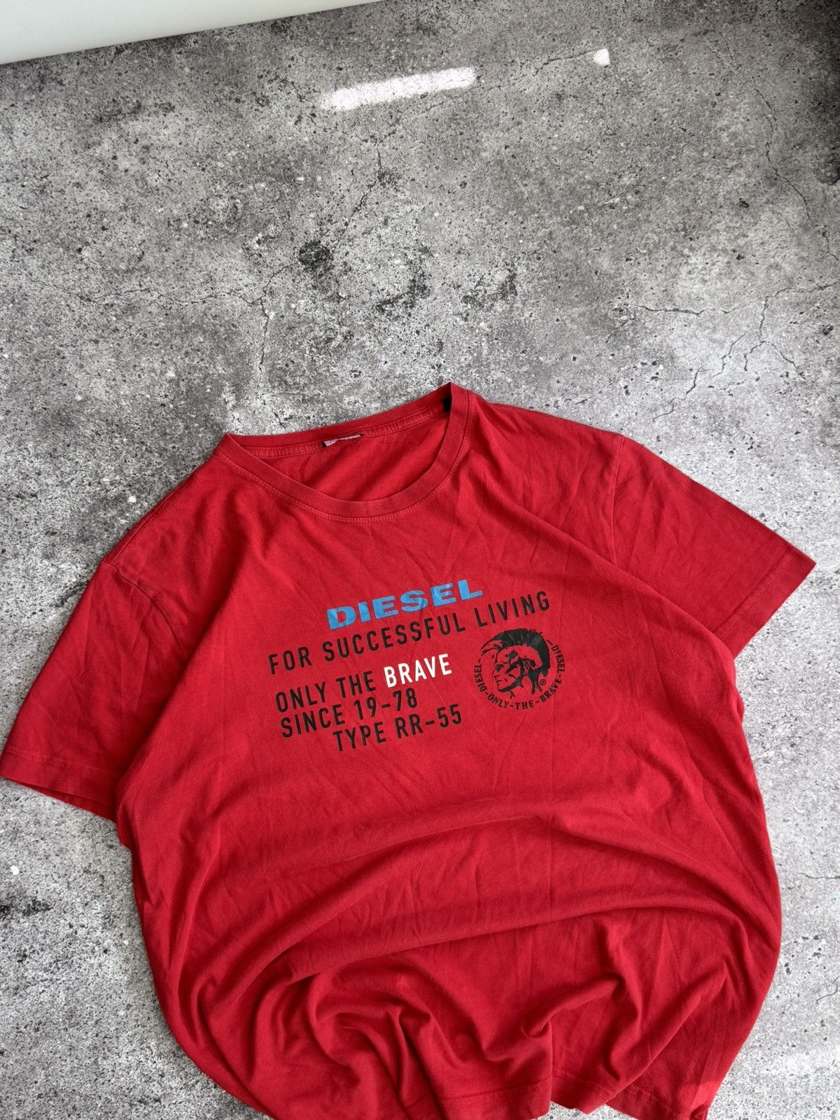 Diesel × Vintage Vintage Diesel Y2K big logo faded t-shirt Size US XL / EU 56 / 4 - 4 Thumbnail