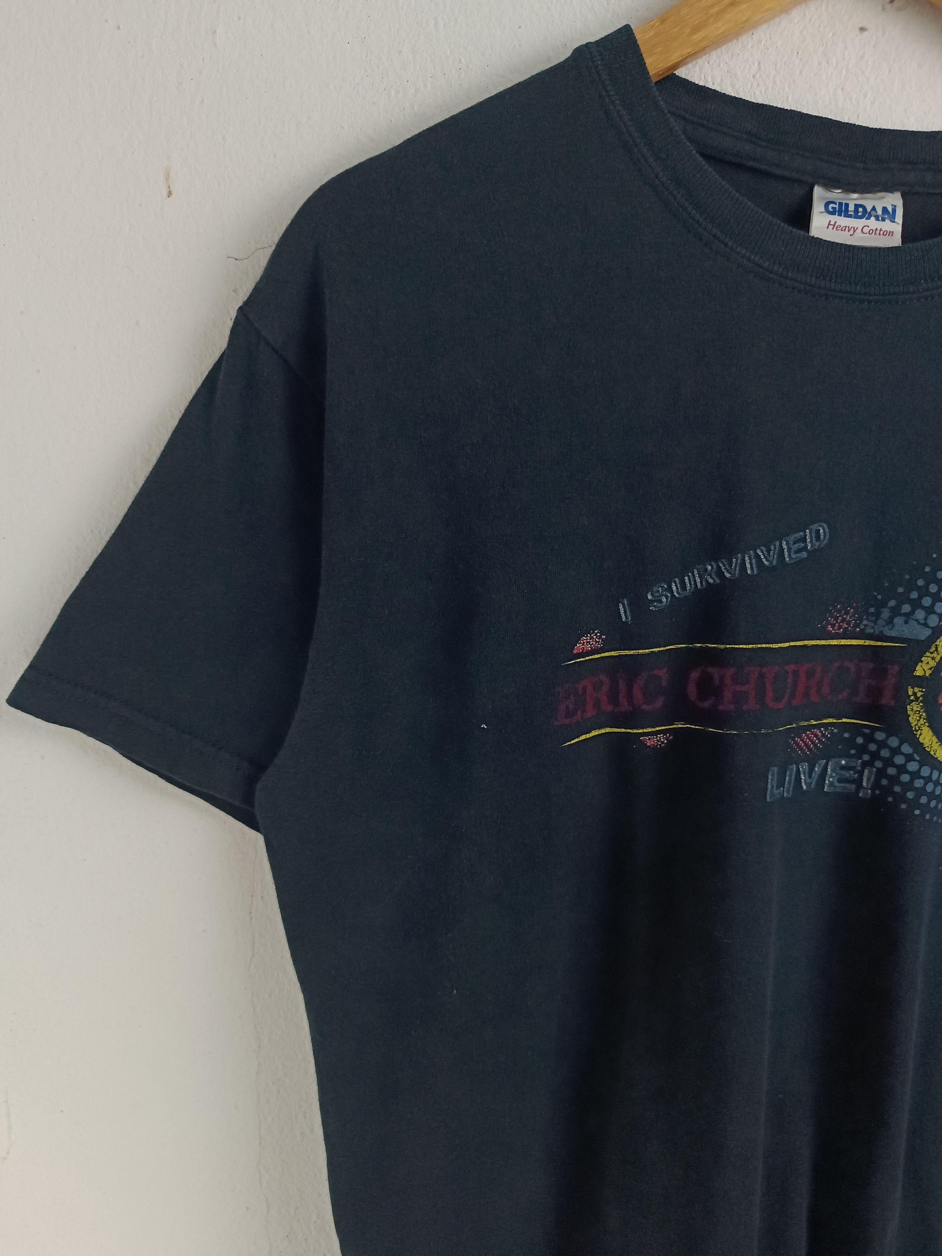 Vintage VINTAGE Y2K I SURVIVED ERIC CHURCH LIVE TEE redneck country Size US M / EU 48-50 / 2 - 5 Thumbnail