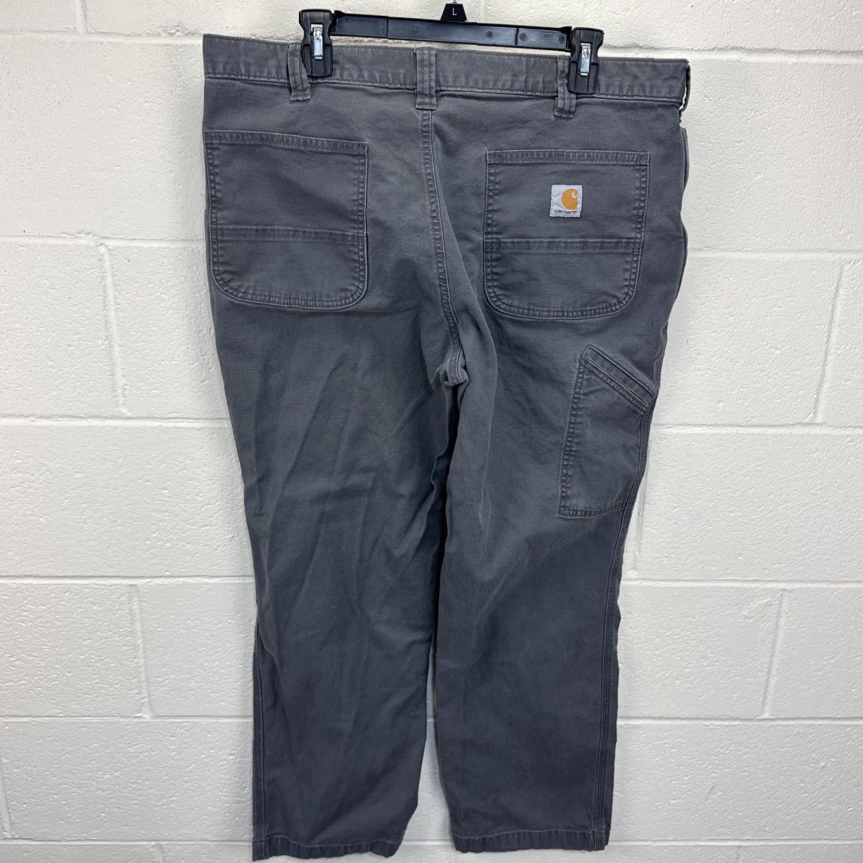 Carhartt VINTAGE? No — Carhartt Relaxed Fit Pants Men 38x30 Gray Canvas Work 102291-039 Workwear Farm Size US 38 / EU 54 - 7 Thumbnail