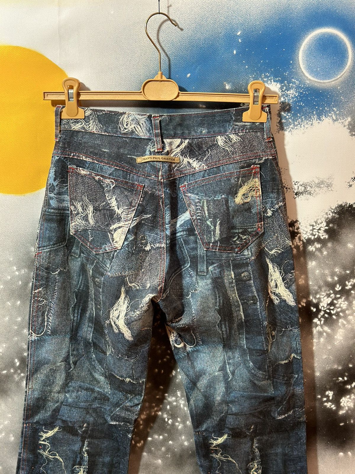 Japanese Brand × Jean Paul Gaultier 🩸RARE CRAZY🩸 Jean Paul Gaultier Insane Jeans Pants Size 27" / US 4 / IT 40 - 14 Thumbnail