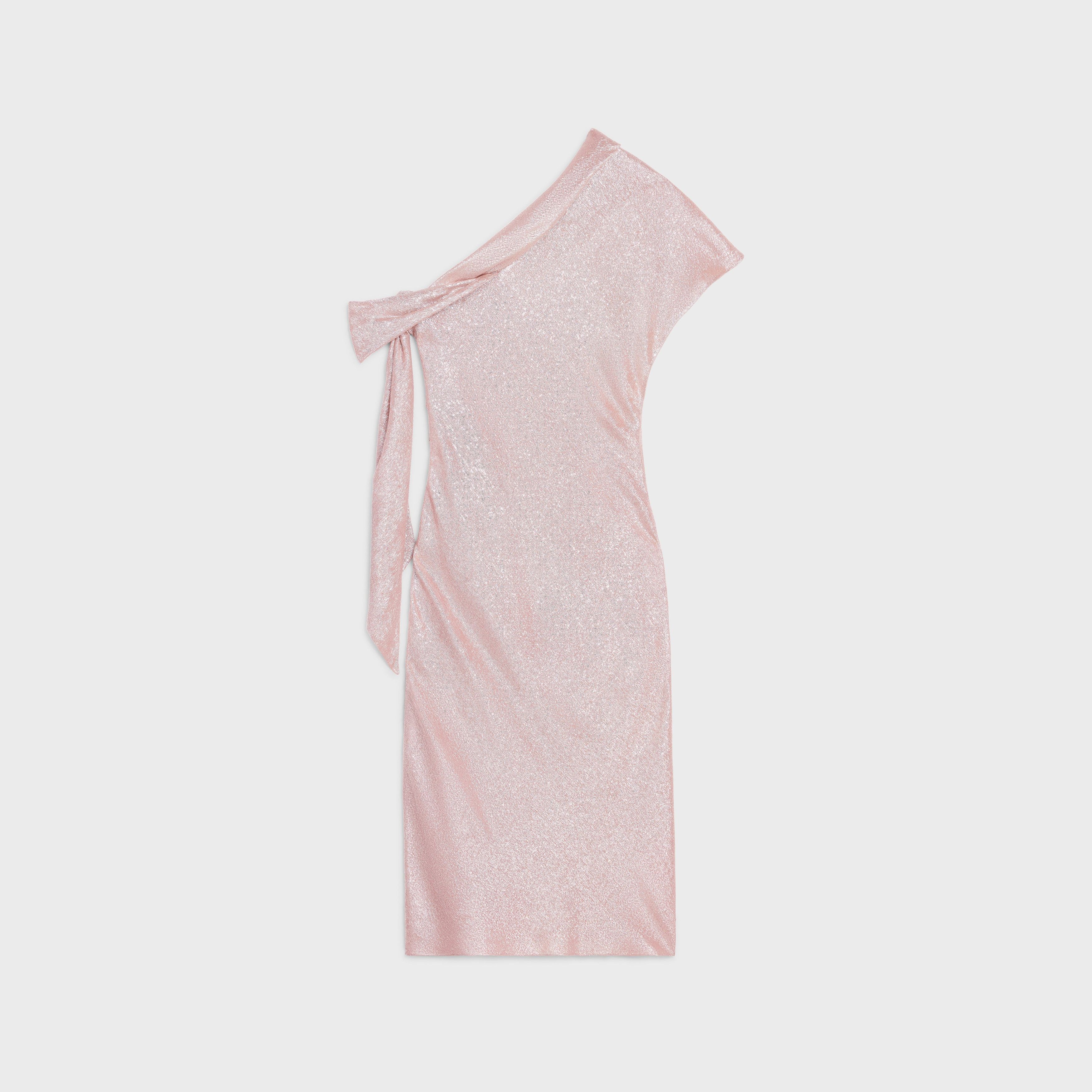 Celine o1y0725 One-Shoulder Midi Dress in Pink Size S / US 4 / IT 40 - 2 Thumbnail