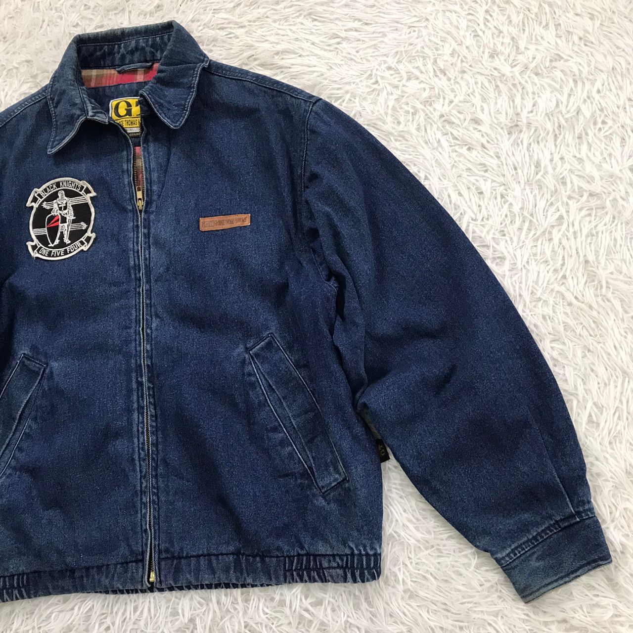 Japanese Brand G.T.Hawkins Denim Style Jacket Red Gingham Inner Size US M / EU 48-50 / 2 - 4 Thumbnail