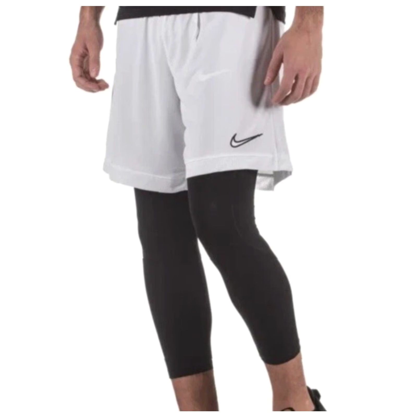 Nike Nike Dri Fit Academy Football Soccer Shorts Men XXL White AJ9994-101 New Size US 39 - 3 Thumbnail