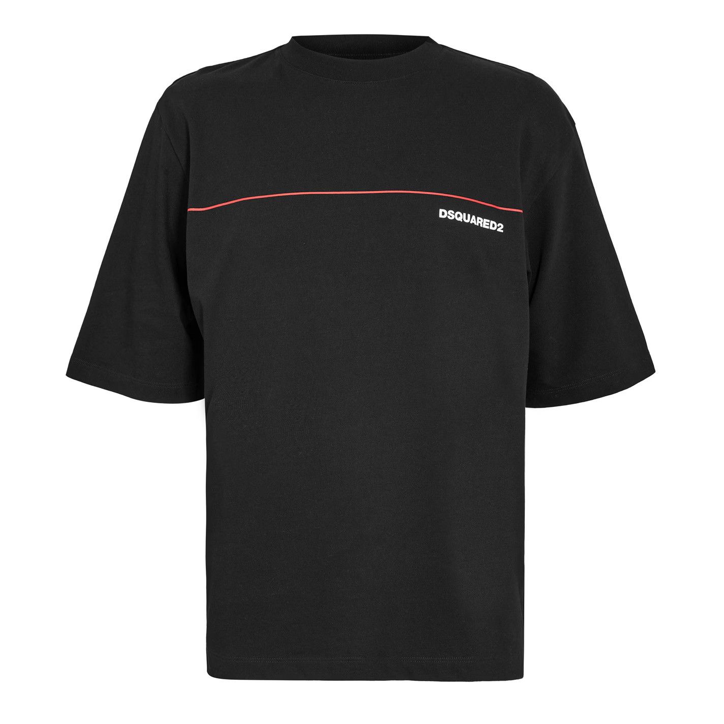 Dsquared2 o1g2r1mq0426 DSQ Line Oversized T-Shirt in Black Size US L / EU 52-54 / 3 - 1 Thumbnail