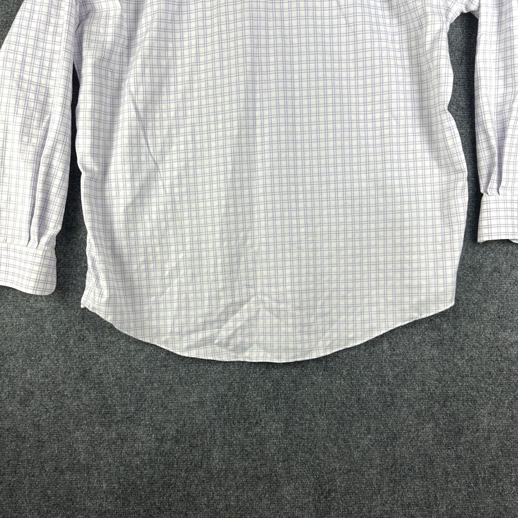 Nordstrom Nordstrom Mens Shirt 2XL Traditional Fit Button-Up Purple Plaid Cotton Pocket Shirt Mens Dresses? Size US XXL / EU 58 / 5 - 6 Thumbnail