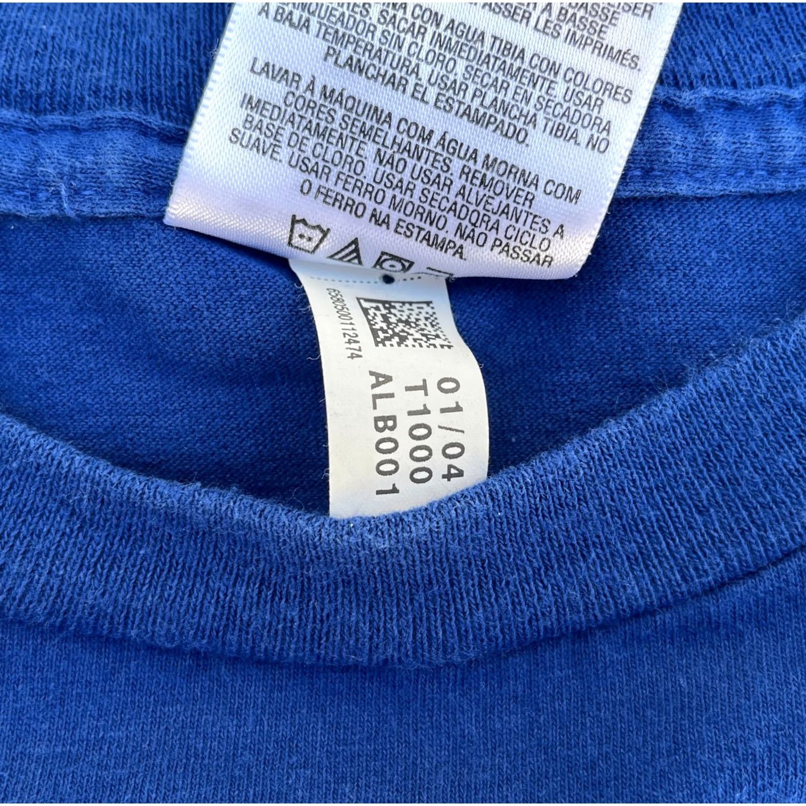 Adidas Adidas Men’s Vintage Basketball T-Shirt Sz L Blue Cotton Crew Neck Short Sleeve 2004 Vintage Sports Mens Size US L / EU 52-54 / 3 - 6 Thumbnail