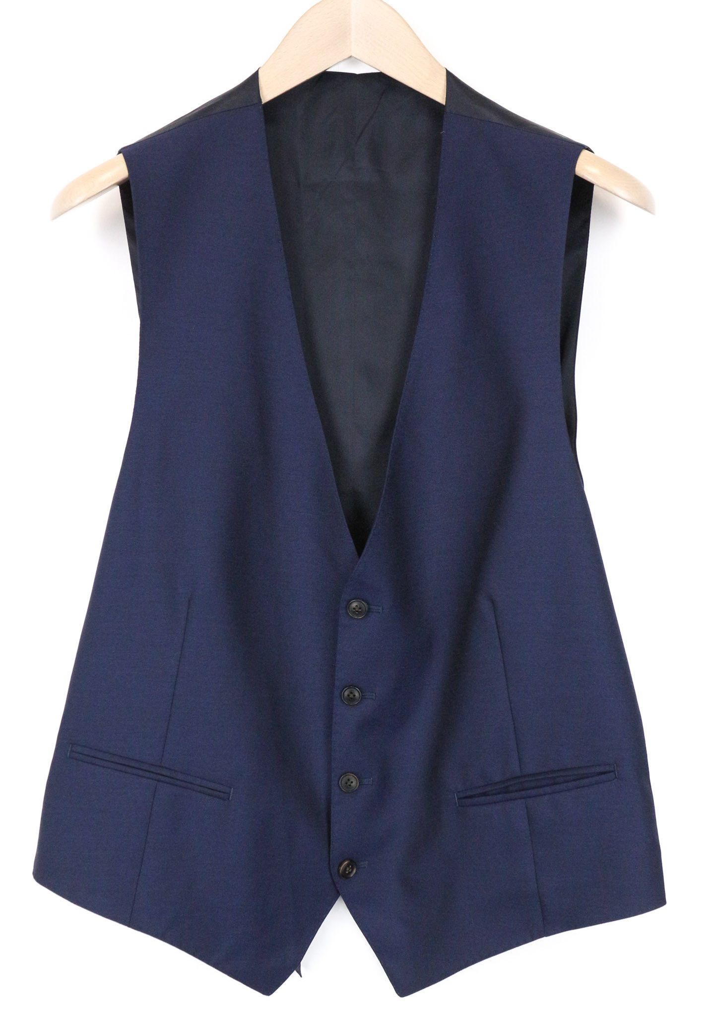 Suitsupply UK42R Navy Wool Twill Slim Suit 74837 Size 42R - 2 Thumbnail