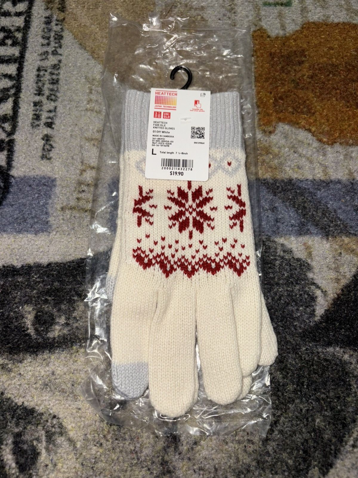 Uniqlo Uniqlo Heat Tech Gloves (LARGE) Size ONE SIZE - 1 Thumbnail